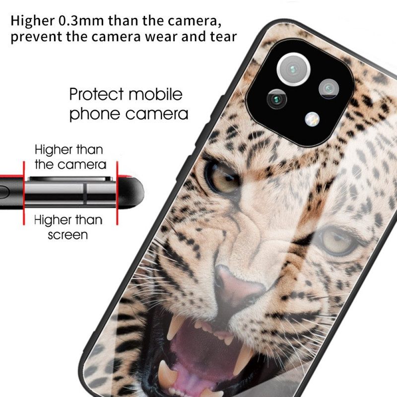 Case Xiaomi Mi 11 Lite 5G NE / Mi 11 Lite 4G / 5G Leopard Tempered Glass