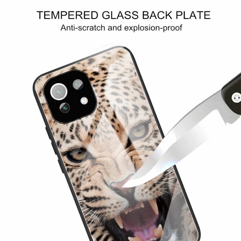 Case Xiaomi Mi 11 Lite 5G NE / Mi 11 Lite 4G / 5G Leopard Tempered Glass