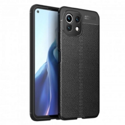 Case Xiaomi Mi 11 Lite 5G NE / Mi 11 Lite 4G / 5G Nahkaefekti Litsi Kaksinkertainen Linja