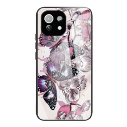 Case Xiaomi Mi 11 Lite 5G NE / Mi 11 Lite 4G / 5G Tempered Glass Butterflies Variation