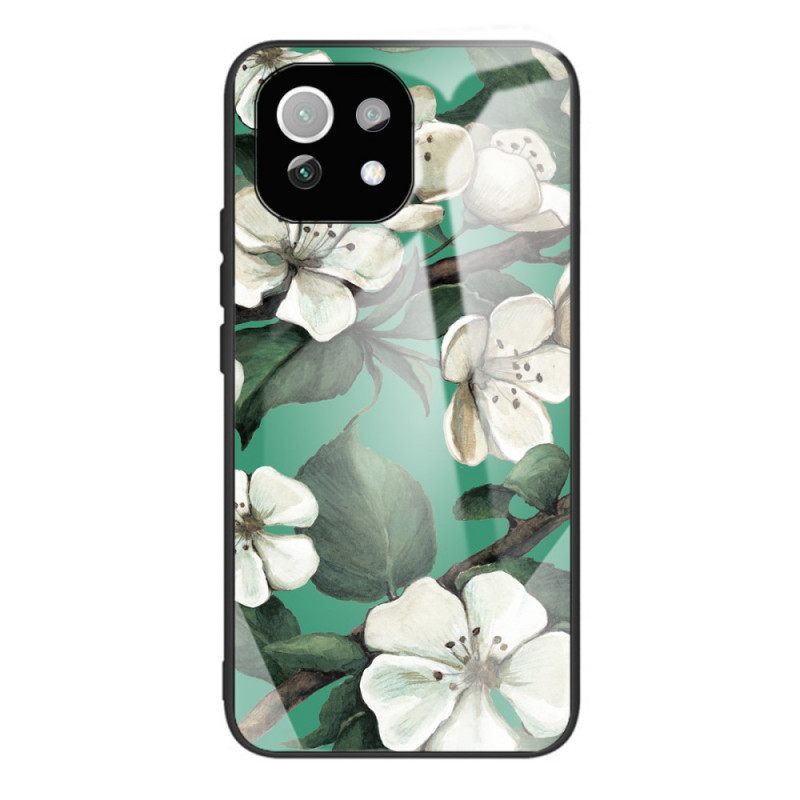 Case Xiaomi Mi 11 Lite 5G NE / Mi 11 Lite 4G / 5G Tempered Glass Flowers