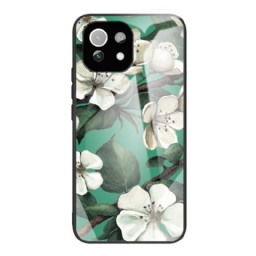 Case Xiaomi Mi 11 Lite 5G NE / Mi 11 Lite 4G / 5G Tempered Glass Flowers