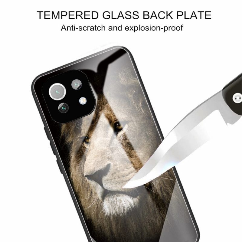 Case Xiaomi Mi 11 Lite 5G NE / Mi 11 Lite 4G / 5G Tempered Glass Lion Head