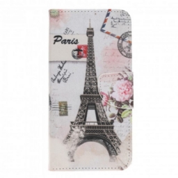 Flip Case Xiaomi Mi 11 Lite 5G NE / Mi 11 Lite 4G / 5G Retro Eiffel-torni