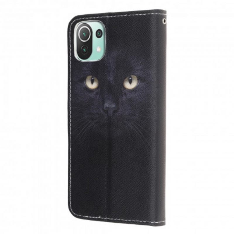 Kotelot Xiaomi Mi 11 Lite 5G NE / Mi 11 Lite 4G / 5G Black Cat Eyes