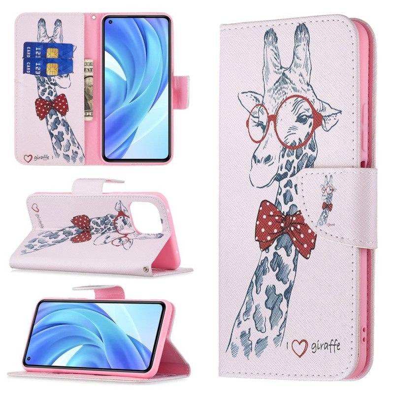 Kotelot Xiaomi Mi 11 Lite 5G NE / Mi 11 Lite 4G / 5G Brainy Giraffe