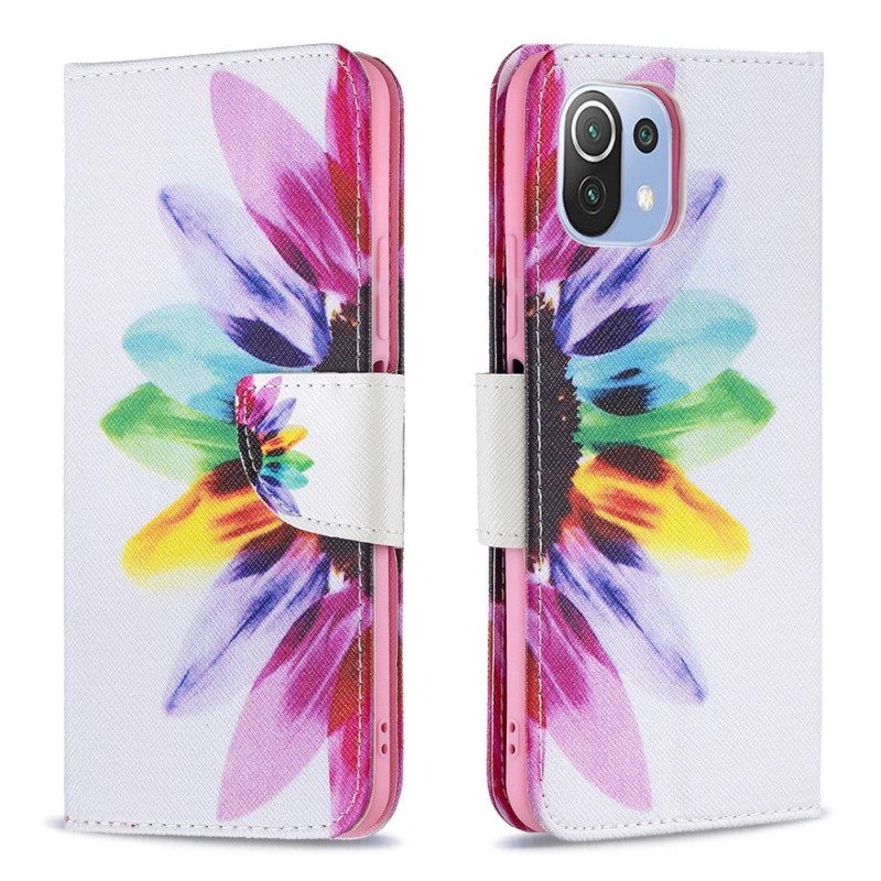 Kotelot Xiaomi Mi 11 Lite 5G NE / Mi 11 Lite 4G / 5G Flower Watercolour