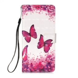 Kotelot Xiaomi Mi 11 Lite 5G NE / Mi 11 Lite 4G / 5G Red Butterflies