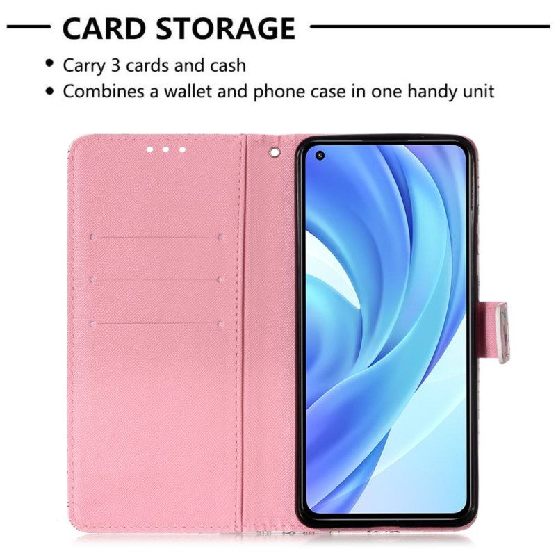 Kotelot Xiaomi Mi 11 Lite 5G NE / Mi 11 Lite 4G / 5G Red Butterflies