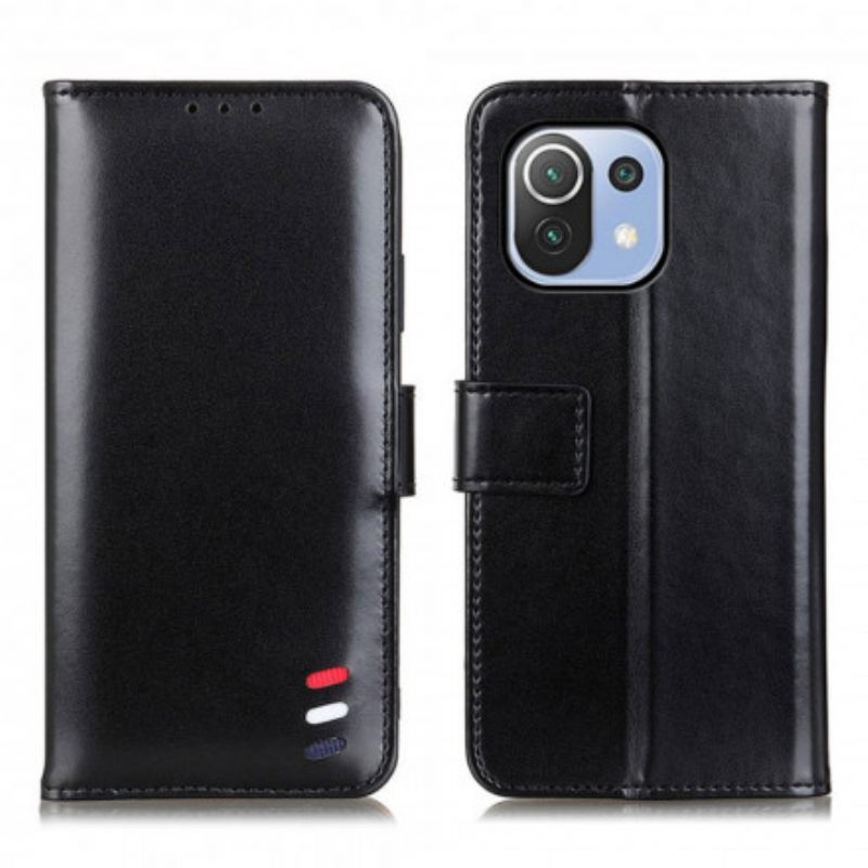 Kotelot Xiaomi Mi 11 Lite 5G NE / Mi 11 Lite 4G / 5G Tricolor Leather Effect