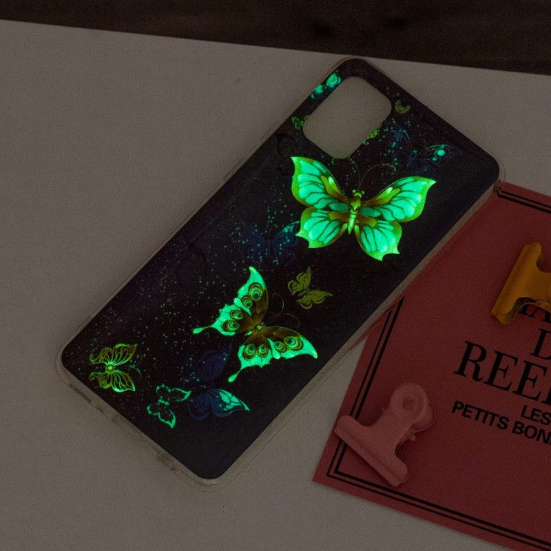 Kuori Xiaomi Mi 11 Lite 5G NE / Mi 11 Lite 4G / 5G Fluorescent Golden Butterflies