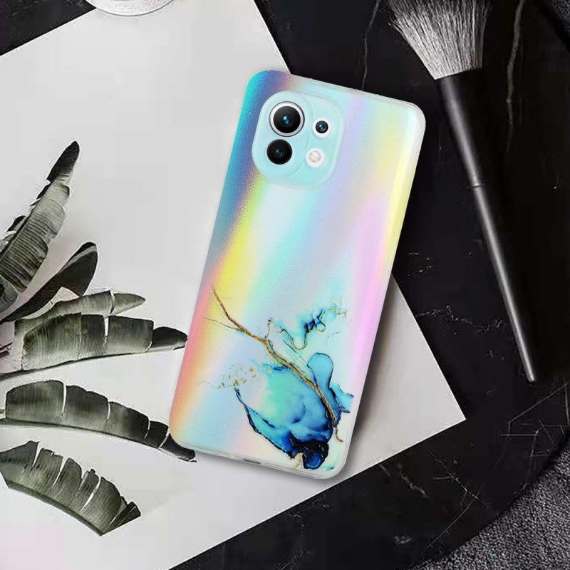 Kuori Xiaomi Mi 11 Lite 5G NE / Mi 11 Lite 4G / 5G Laser Effect Marble