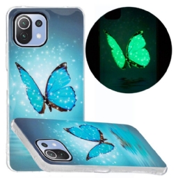 Kuori Xiaomi Mi 11 Lite 5G NE / Mi 11 Lite 4G / 5G Neon Butterflies Sarja