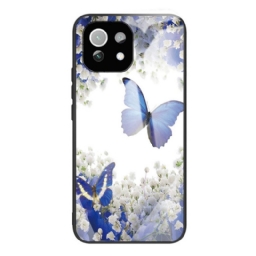 Kuori Xiaomi Mi 11 Lite 5G NE / Mi 11 Lite 4G / 5G Tempered Glass Blue Butterflies