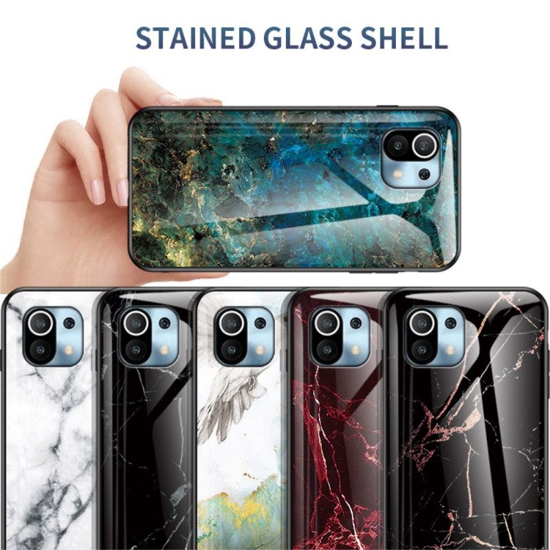 Kuori Xiaomi Mi 11 Lite 5G NE / Mi 11 Lite 4G / 5G Tempered Glass Marble Colors