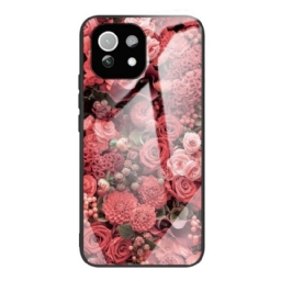 Kuori Xiaomi Mi 11 Lite 5G NE / Mi 11 Lite 4G / 5G Tempered Glass Rose Flowers