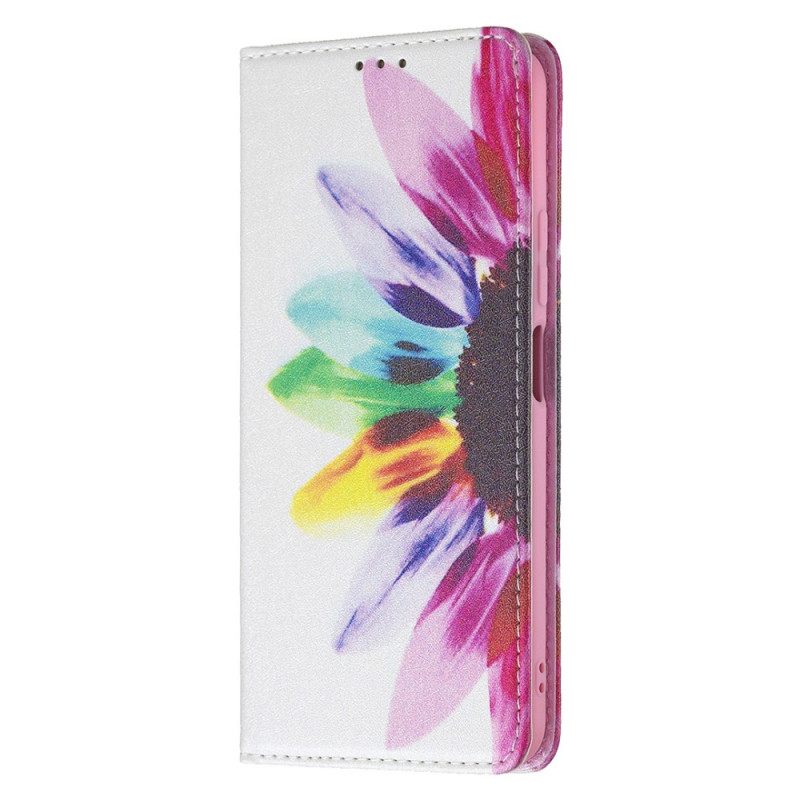 Puhelinkuoret Xiaomi Mi 11 Lite 5G NE / Mi 11 Lite 4G / 5G Kotelot Flip Flower Watercolour