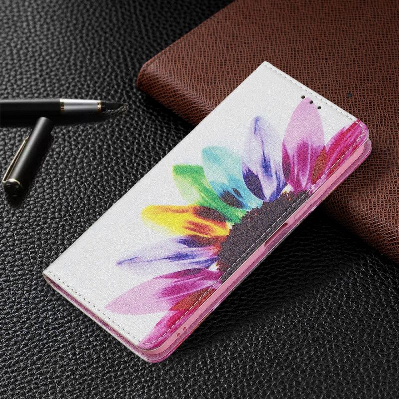 Puhelinkuoret Xiaomi Mi 11 Lite 5G NE / Mi 11 Lite 4G / 5G Kotelot Flip Flower Watercolour