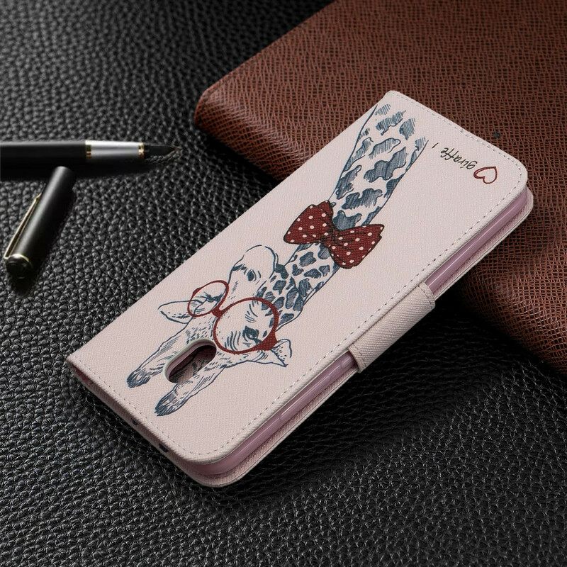 Flip Case Xiaomi Redmi 8A Brainy Giraffe