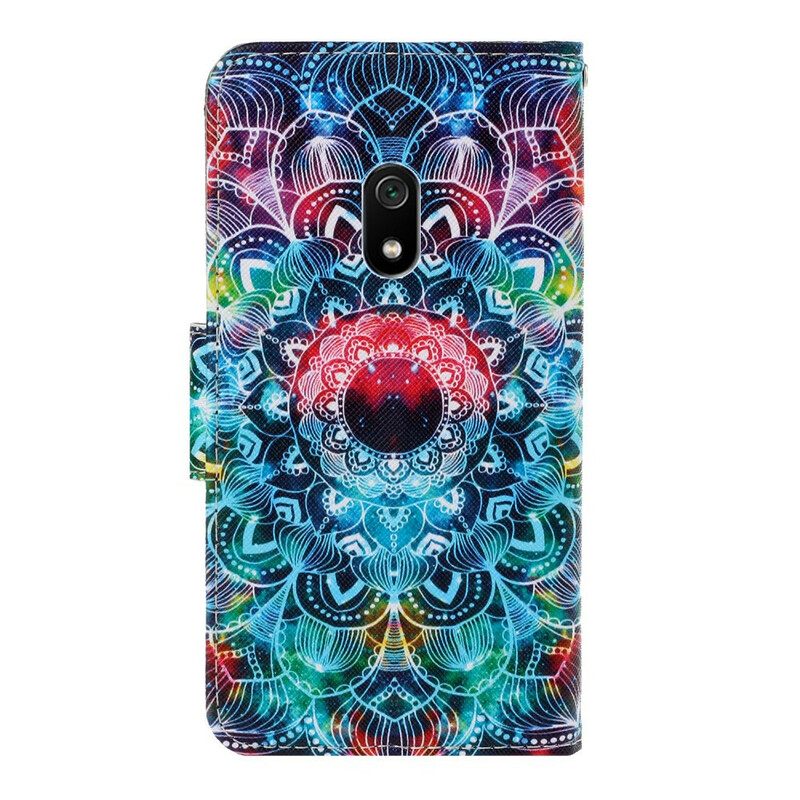 Kotelot Xiaomi Redmi 8A Suojaketju Kuori Flashy Mandala Hihnalla