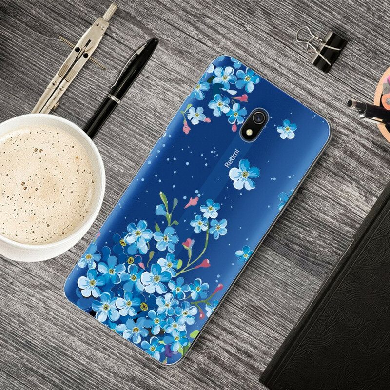 Kuori Xiaomi Redmi 8A Sinikukkakimppu