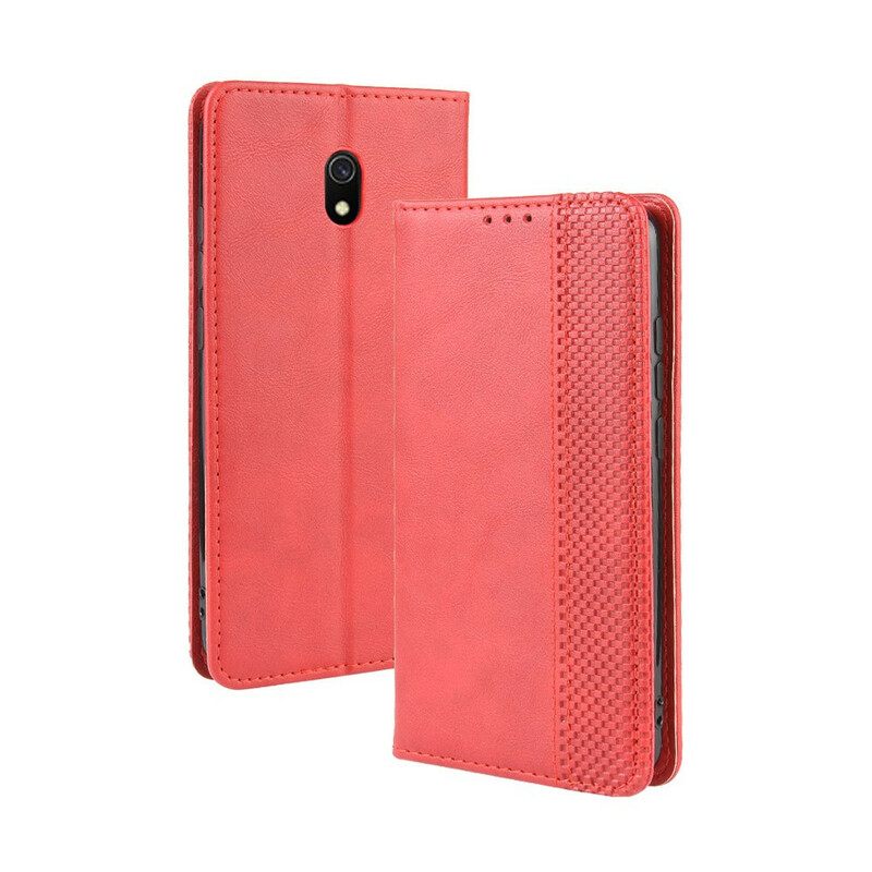 Puhelinkuoret Xiaomi Redmi 8A Kotelot Flip Tyylitelty Vintage-nahkaefekti