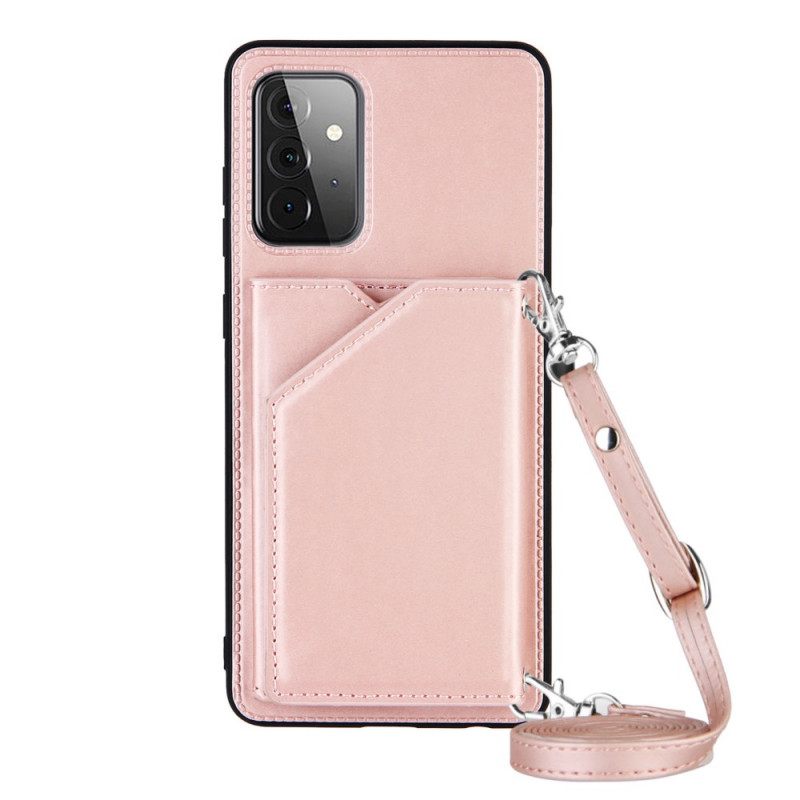 Case Samsung Galaxy A72 4G / 5G Olkahihna Korttipidike