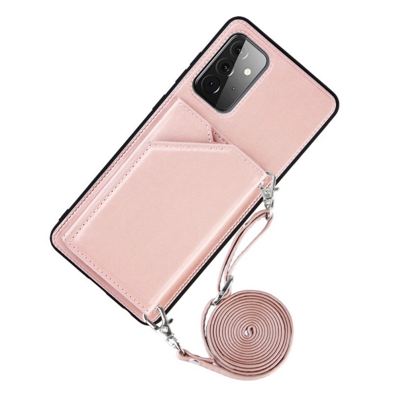 Case Samsung Galaxy A72 4G / 5G Olkahihna Korttipidike