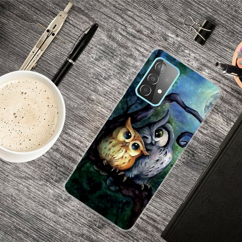 Case Samsung Galaxy A72 4G / 5G Pöllöjen Maalaus