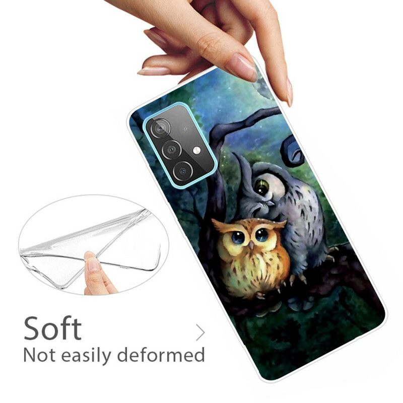 Case Samsung Galaxy A72 4G / 5G Pöllöjen Maalaus