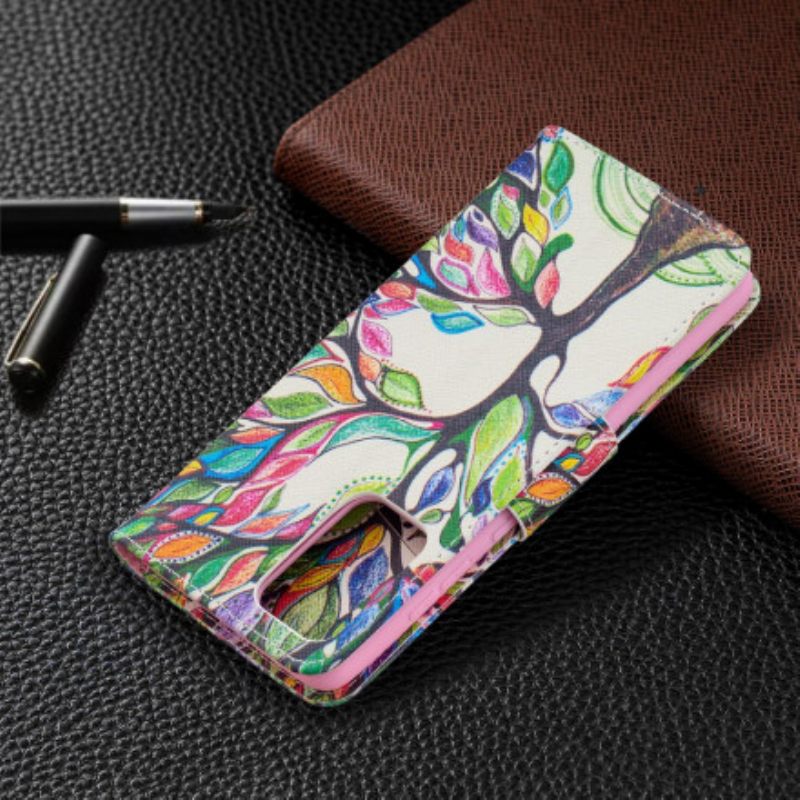 Flip Case Samsung Galaxy A72 4G / 5G Värikäs Puu