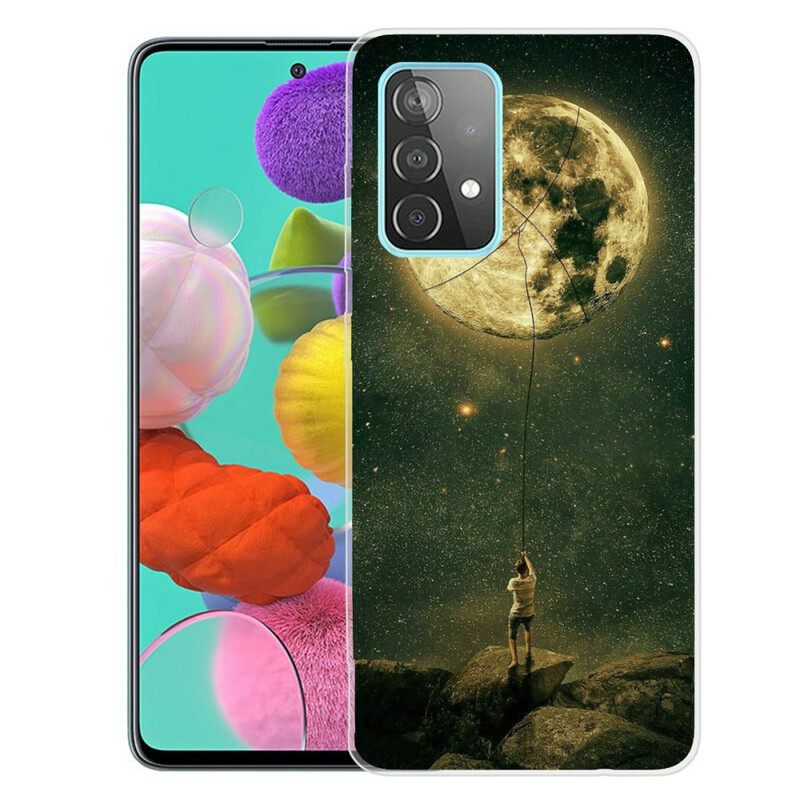 Kuori Samsung Galaxy A72 4G / 5G Flexible Moon Man