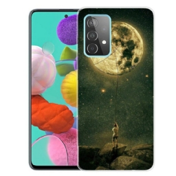 Kuori Samsung Galaxy A72 4G / 5G Flexible Moon Man