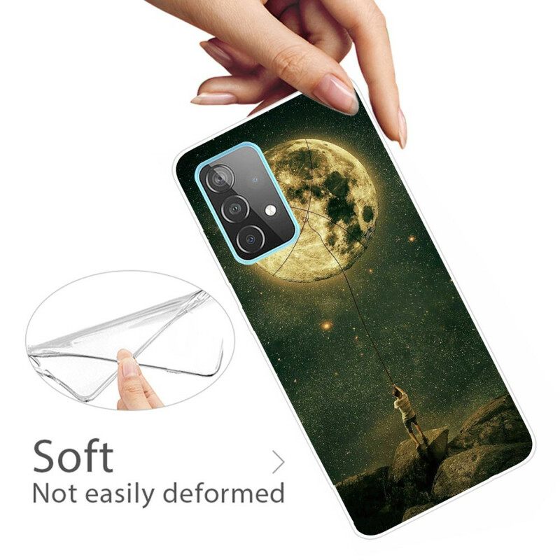 Kuori Samsung Galaxy A72 4G / 5G Flexible Moon Man