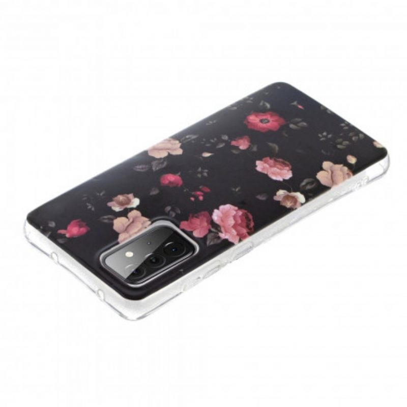 Kuori Samsung Galaxy A72 4G / 5G Fluorescent Floral Sarja