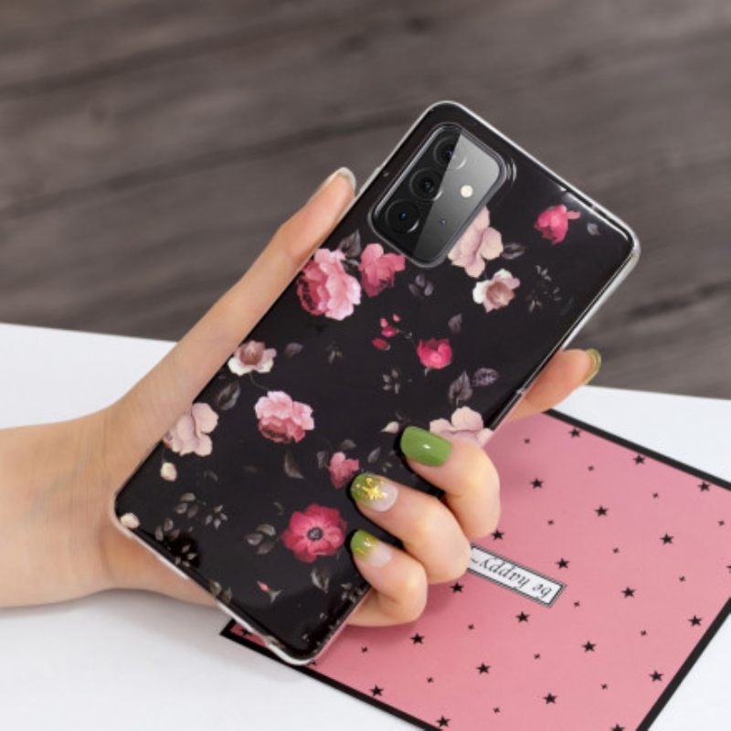 Kuori Samsung Galaxy A72 4G / 5G Fluorescent Floral Sarja