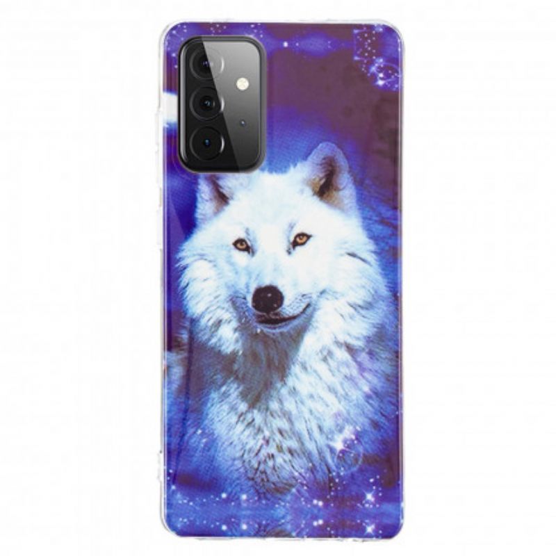 Kuori Samsung Galaxy A72 4G / 5G Fluorescent Wolf Sarja