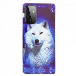 Kuori Samsung Galaxy A72 4G / 5G Fluorescent Wolf Sarja