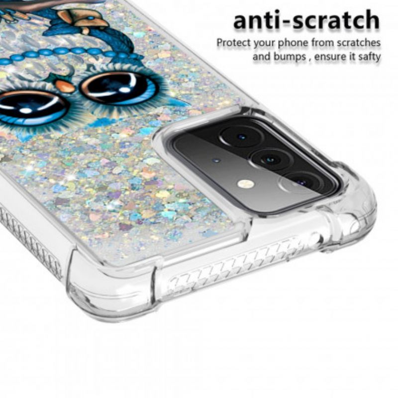 Kuori Samsung Galaxy A72 4G / 5G Miss Owl Glitter