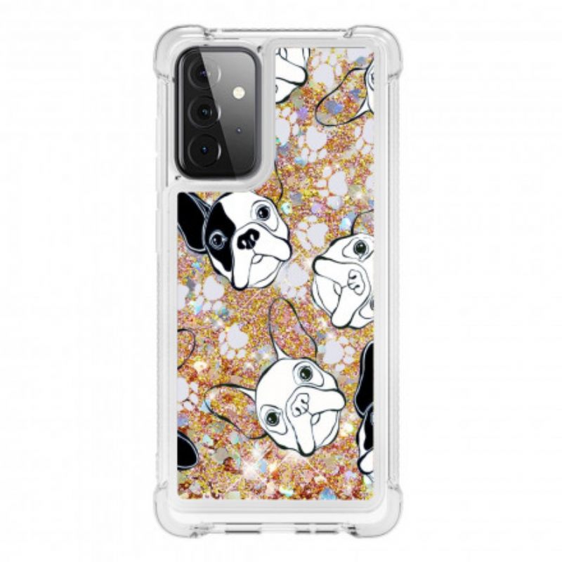 Kuori Samsung Galaxy A72 4G / 5G Mr Dog Glitter