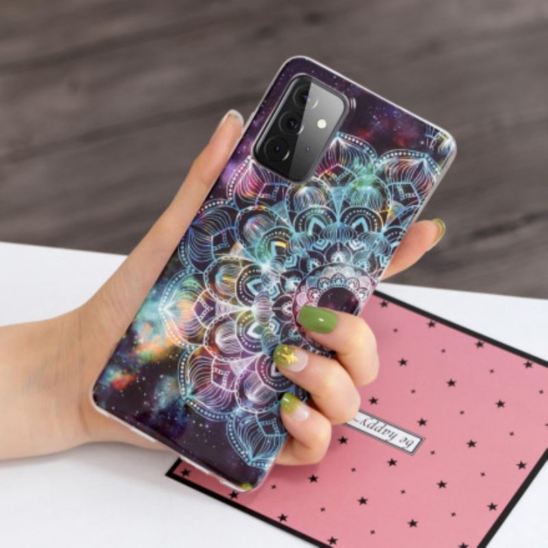 Kuori Samsung Galaxy A72 4G / 5G Värikäs Fluoresoiva Mandala