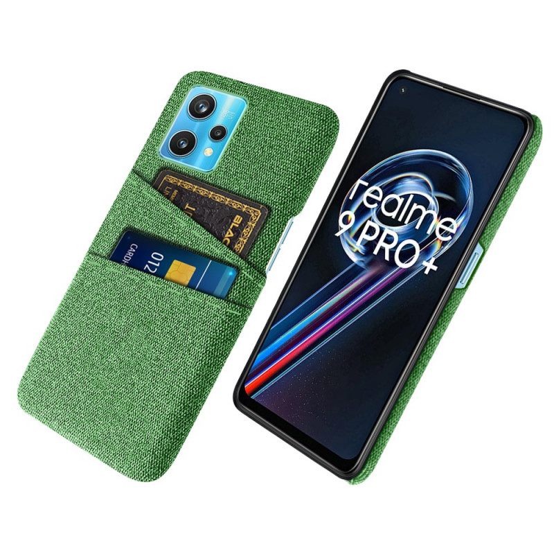 Case Realme 9 Pro Plus Cloth Kaksoiskorttikotelo