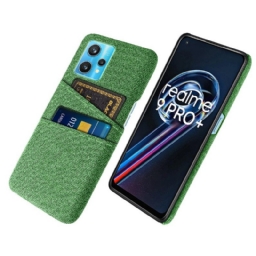 Case Realme 9 Pro Plus Cloth Kaksoiskorttikotelo