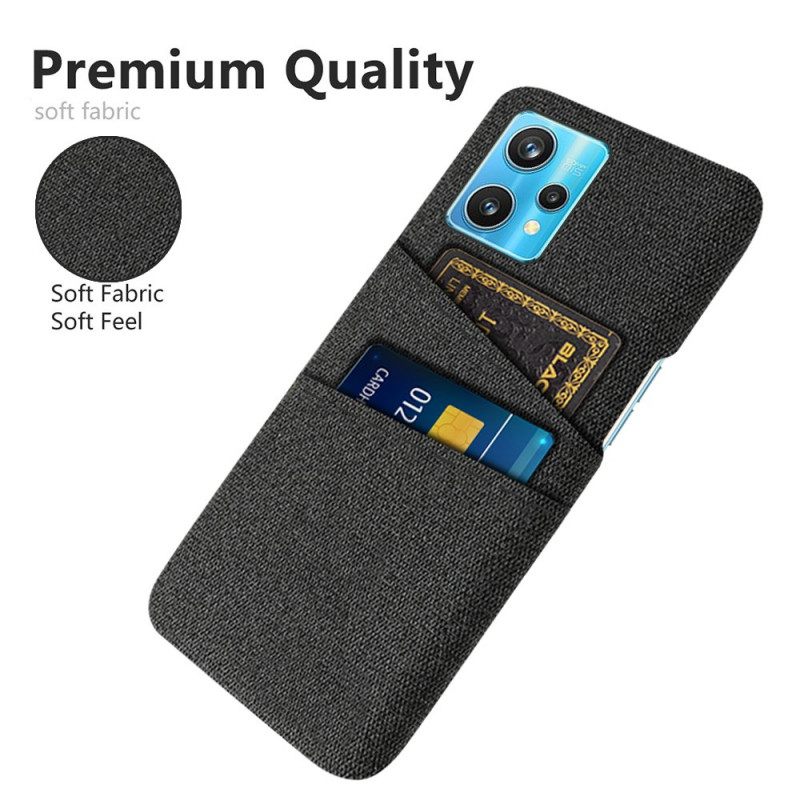 Case Realme 9 Pro Plus Cloth Kaksoiskorttikotelo