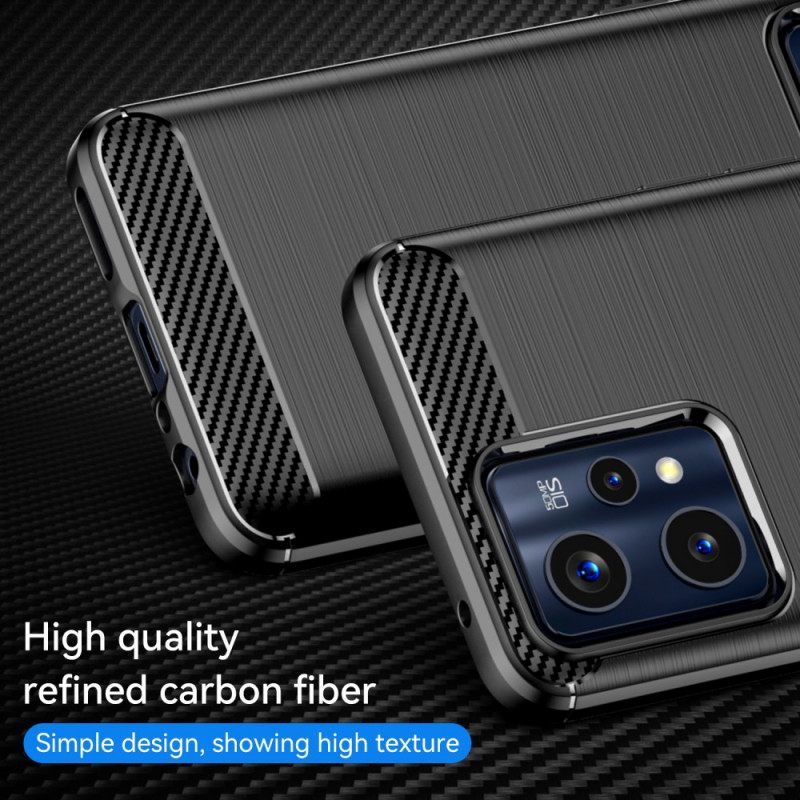 Case Realme 9 Pro Plus Harjattu Hiilikuitu