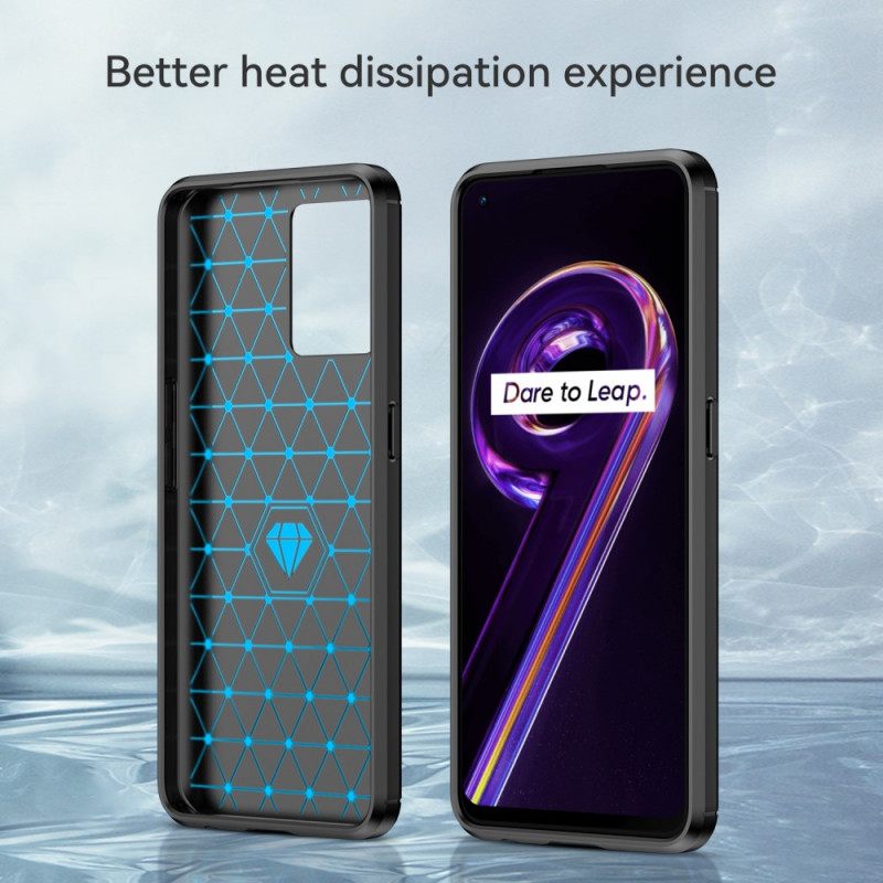 Case Realme 9 Pro Plus Harjattu Hiilikuitu