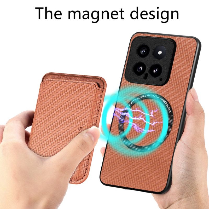 Puhelinkuoret Xiaomi 14 Pro Magneettinen Irrotettava Korttiteline