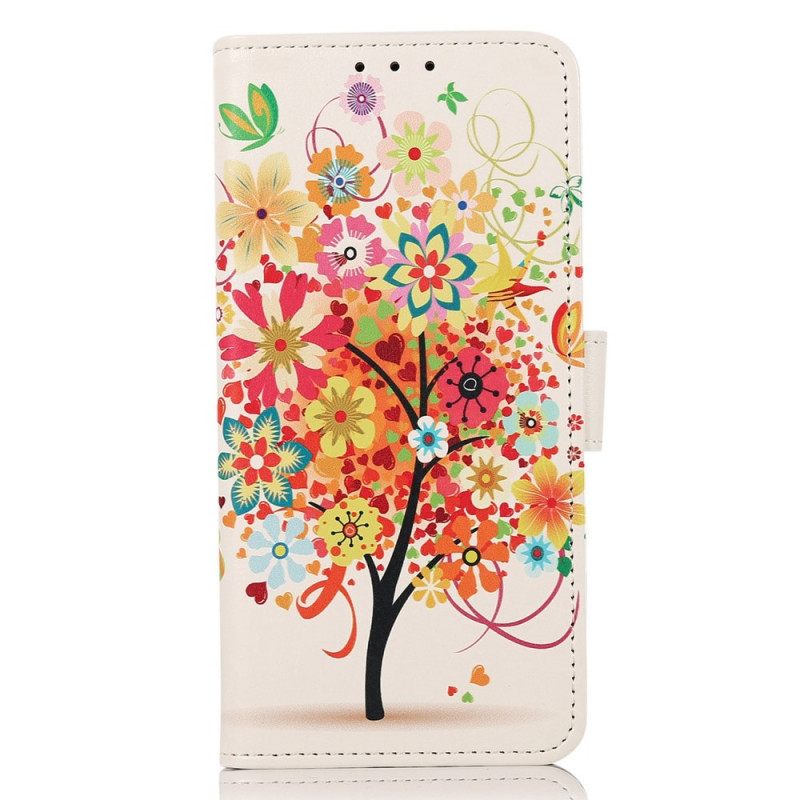 Flip Case Samsung Galaxy M53 5G Kukkiva Puu