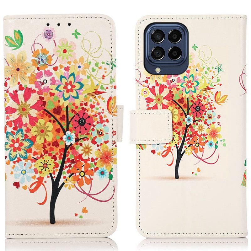 Flip Case Samsung Galaxy M53 5G Kukkiva Puu