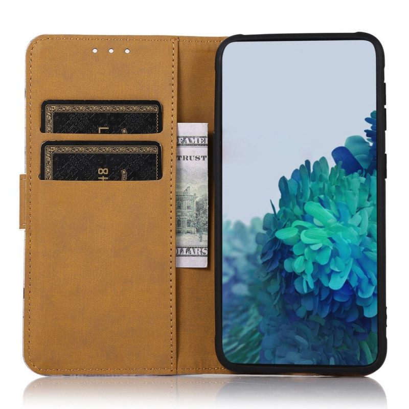 Flip Case Samsung Galaxy M53 5G Kukkiva Puu